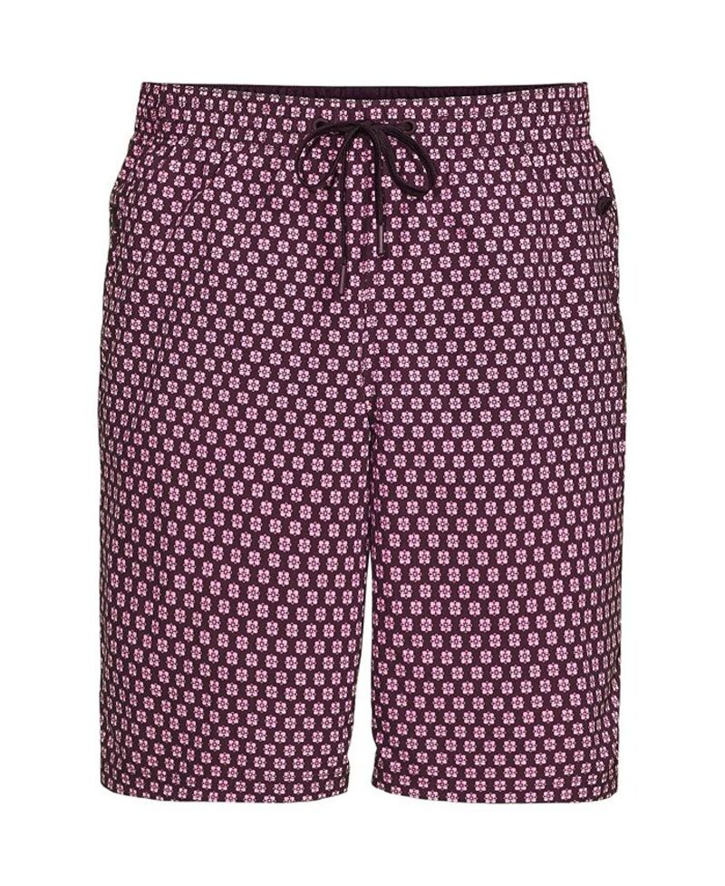 【送料無料】 ランズエンド メンズ ハーフパンツ・ショーツ 水着 Men's 9" Volley Hydroliner Swim Trunks Midnight plum geo