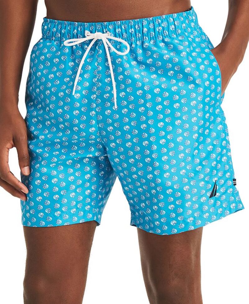 【送料無料】 ナウティカ メンズ ハーフパンツ・ショーツ 水着 Men's Seashell Swim Trunks Hawaiianoc