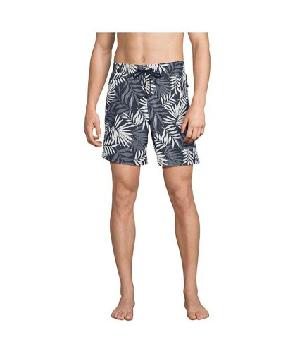 【送料無料】 ランズエンド メンズ ハーフパンツ・ショーツ 水着 Men's 7 Inch Volley Hydroliner Swim Trunks Slate blue stipple palm 【送料無料】 ランズエンド メンズ ハーフパンツ・ショーツ 水着 Men's 7 Inch Volley Hydroliner Swim Trunks Slate blue stipple palm