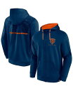 【送料無料】 ファナティクス メンズ パーカー・スウェット アウター Men's Navy Chicago Bears Defender Evo Full-Zip Hoodie Navy