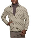 【送料無料】 ゲス メンズ ジャケット・ブルゾン アウター Men's Monogram Long-Sleeve Shacket Fn4k-light(4)