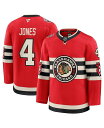 【送料無料】 ファナティクス メンズ シャツ トップス Men's Seth Jones Red Chicago Blackhawks 2025 NHL Win...