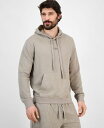 【送料無料】 ゲス メンズ パーカー・スウェット アウター Men's Regular-Fit Textured Botanical Jacquard Hoodie Traditional Khaki Primitive Jacquard(4)