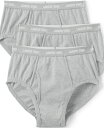 【送料無料】 ランズエンド メンズ ブリーフパンツ アンダーウェア Big & Tall Knit Briefs 3 Pack Gray heather