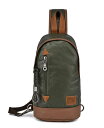 【送料無料】 TSDブランド レディース ボディバッグ・ウエストポーチ バッグ Urban Light Coated Canvas Sling Bag Gree...