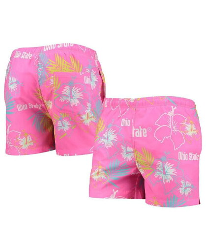 【送料無料】 フォコ メンズ ハーフパンツ・ショーツ 水着 Men's Pink Ohio State Buckeyes Neon Floral Swim Trunks Pink 【送料無料】 フォコ メンズ ハーフパンツ・ショーツ 水着 Men's Pink Ohio State Buckeyes Neon Floral Swim Trunks Pink