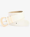 【送料無料】 アイ.エヌ.シー インターナショナル コンセプト レディース ベルト アクセサリー Soft Glaze Faux-Leather Belt Wh...
