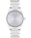 【送料無料】 カルバンクライン レディース 腕時計 アクセサリー Women's CK Linear Elegance Silver Tone Stainless Steel Bracelet Watch 32mm Silver