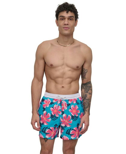 【送料無料】 ダナ キャラン ニューヨーク メンズ ハーフパンツ・ショーツ 水着 Men's Modern Euro Floral Print Performance 5" Volley Shorts Hibiscus 【送料無料】 ダナ キャラン ニューヨーク メンズ ハーフパンツ・ショーツ 水着 Men's Modern Euro Floral Print Performance 5" Volley Shorts Hibiscus