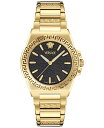 【送料無料】 ヴェルサーチ レディース 腕時計 アクセサリー Women's Swiss Greca Reaction Gold Ion Plated Bracelet Watch 38mm Gold(2)