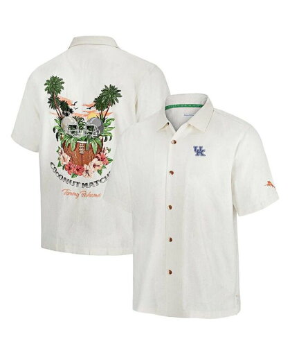 【送料無料】 トッミーバハマ メンズ シャツ トップス Men's White Kentucky Wildcats Coconut Matchup Camp Button-Up Shirt White 【送料無料】 トッミーバハマ メンズ シャツ トップス Men's White Kentucky Wildcats Coconut Matchup Camp Button-Up Shirt White