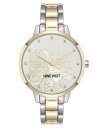 【送料無料】 ナインウェスト レディース 腕時計 アクセサリー Women's Quartz Two-Tone Metal Alloy Embossed Flo...