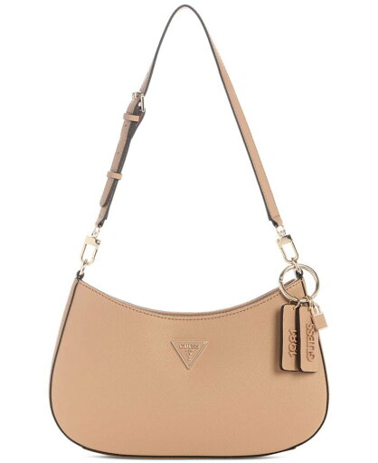 【送料無料】 ゲス レディース ショルダーバッグ バッグ Noelle Small Top-Zip Shoulder Bag Beige 【送料無料】 ゲス レディース ショルダーバッグ バッグ Noelle Small Top-Zip Shoulder Bag Beige