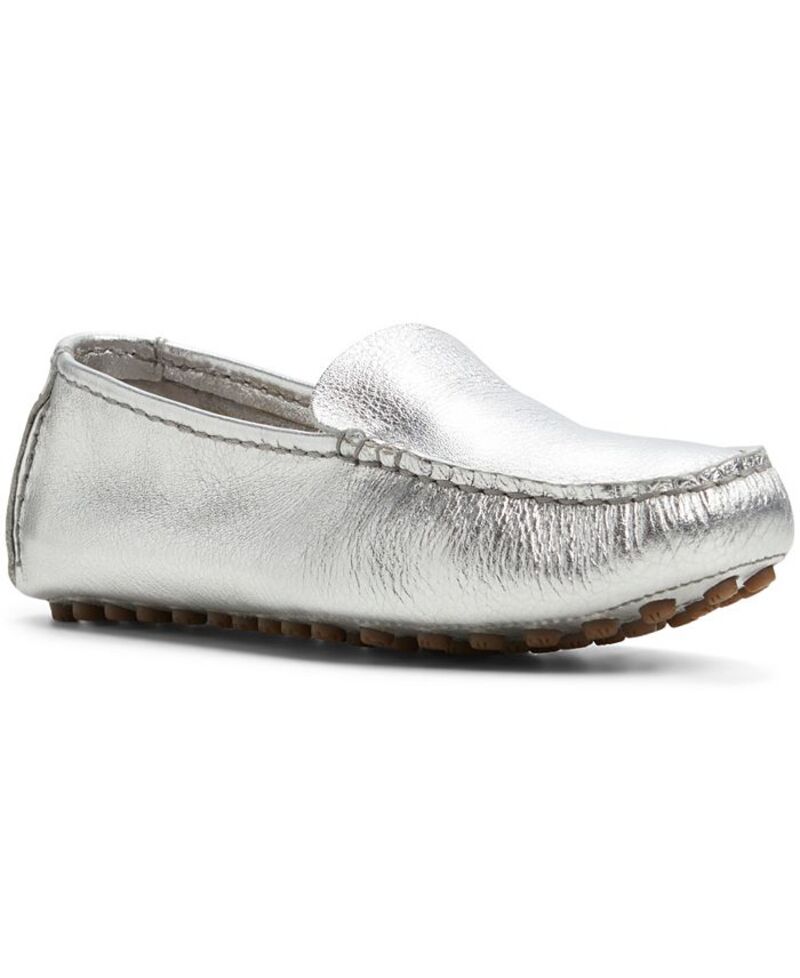 スペリー レディース シューズ パンプス Sperry Women's Port Driver Round Toe Flats Silver シルバー