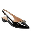 【送料無料】 バンドリーノ レディース パンプス シューズ Women's Alex Pointy Toe Slingback Flats Black Patent(4)