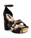 【送料無料】 ナインウェスト レディース サンダル シューズ Women's Vicky Open Toe Dress Sandals Black Scattered Rose Multi(4)