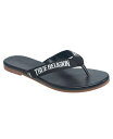 【送料無料】 トゥルーレリジョン レディース サンダル シューズ Ladies Doja Logo Thong Sandal Black