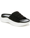 【送料無料】 ドクター・ショール レディース サンダル シューズ Women's Feel Free Recovery Slide Sandals Black Fabric
