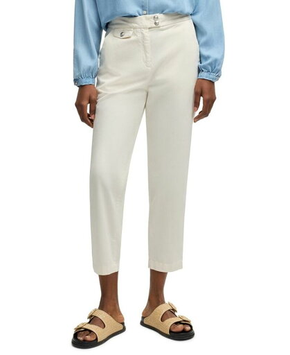 【送料無料】 ヒューゴボス レディース カジュアルパンツ ボトムス Women's Casual Satin Chino Pants Open White 【送料無料】 ヒューゴボス レディース カジュアルパンツ ボトムス Women's Casual Satin Chino Pants Open White