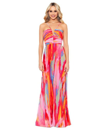 【送料無料】 エスケープ レディース ワンピース トップス XCSAPE Women's Printed Halter Gown Fuchsia Multi 【送料無料】 エスケープ レディース ワンピース トップス XCSAPE Women's Printed Halter Gown Fuchsia Multi