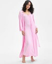 【送料無料】 アイ.エヌ.シー インターナショナル コンセプト レディース ナイトウェア アンダーウェア Women's Lace-Trim Robe Pale Pink(4)