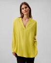 【送料無料】 カルバンクライン レディース シャツ トップス Women's Relaxed V-Neck Popover Tunic Warm Olive(4)