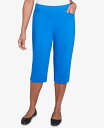 【送料無料】 アルフレッド ダナー レディース カジュアルパンツ ボトムス Women's Parrot Cay Novelty Cuff Tummy Control Capri Pants Cobalt Blue