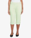 【送料無料】 アルフレッド ダナー レディース カジュアルパンツ ボトムス Women's Parrot Cay Novelty Cuff Tummy Control Capri Pants Palm Green