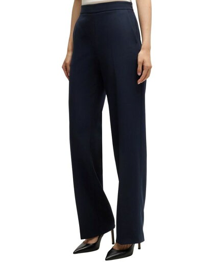 【送料無料】 ヒューゴボス レディース カジュアルパンツ ボトムス Women's Straight-Fit Trousers Dark Blue 【送料無料】 ヒューゴボス レディース カジュアルパンツ ボトムス Women's Straight-Fit Trousers Dark Blue