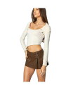 【送料無料】 アディクテッド レディース シャツ トップス Womens Sorrel Asymmetric Knit Top Cream(4)