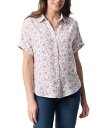 【送料無料】 グロリアバンデービルト レディース シャツ トップス Women's Daisy Printed Short-Sleeve Shirt White Bisty Floral