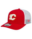 【送料無料】 ニューエラ メンズ 帽子 アクセサリー Men's Red Calgary Flames Core Trucker 9SEVENTY Stretc...