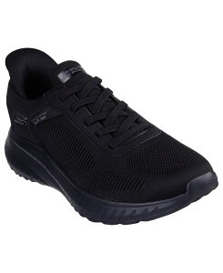【送料無料】 スケッチャーズ メンズ スニーカー シューズ Men's Slip-ins: BOBS Sport Squad Chaos - Solid Step Casual Sneakers from Finish Line Black