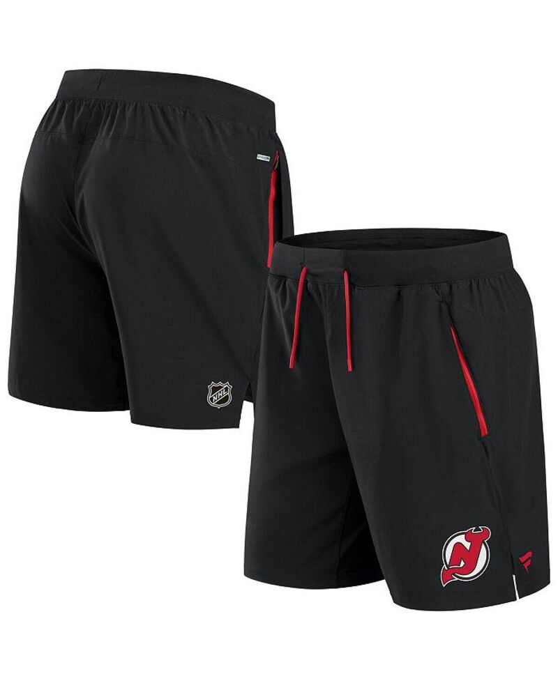̵ եʥƥ   ȥåץ Men's Black New Jersey Devils Authentic Pr...