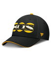 【送料無料】 ファナティクス メンズ 帽子 アクセサリー Men's Black/Gold Boston Bruins Authentic Pro Rink Team Code Flex Hat Black Gold