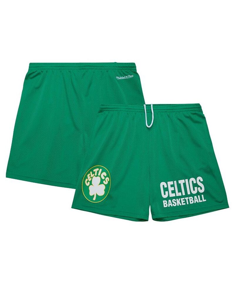 【送料無料】 ミッチェル&ネス メンズ ハーフパンツ・ショーツ ボトムス Men's Kelly Green Boston Celtics Hardwood Classics Gameday Mesh Shorts Kelly Green