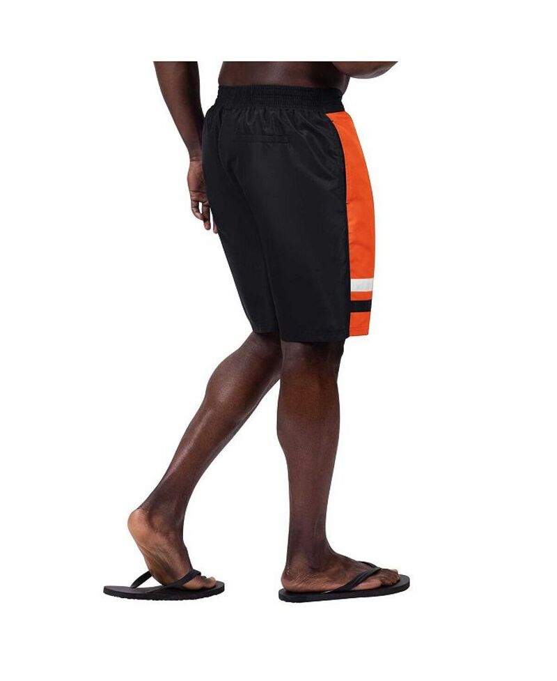 【送料無料】 カール バンクス メンズ ハーフパンツ・ショーツ 水着 Men's Black San Francisco Giants Anchor Swim Trunks Shorts Black