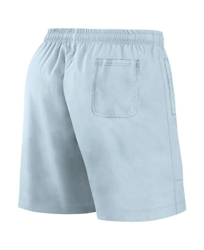 【送料無料】 ファナティクス メンズ ハーフパンツ・ショーツ 水着 Men's Light Blue Atlanta Braves Elements Swim Shorts Light Blue