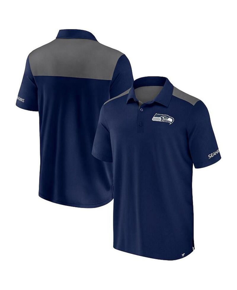 ̵ եʥƥ  ݥ ȥåץ Men's Navy/Gray Seattle Seahawks Color B...