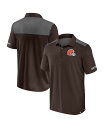 【送料無料】 ファナティクス メンズ ポロシャツ トップス Men's Brown/Gray Cleveland Browns Color Block Polo...