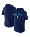 【送料無料】 ファナティクス メンズ Tシャツ トップス Men's Athletic Navy Oklahoma City Thunder Pass Lege...