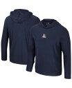 【送料無料】 コロシアム メンズ Tシャツ トップス Men's Navy Arizona Wildcats Long Sleeve Hoodie T-Shir...