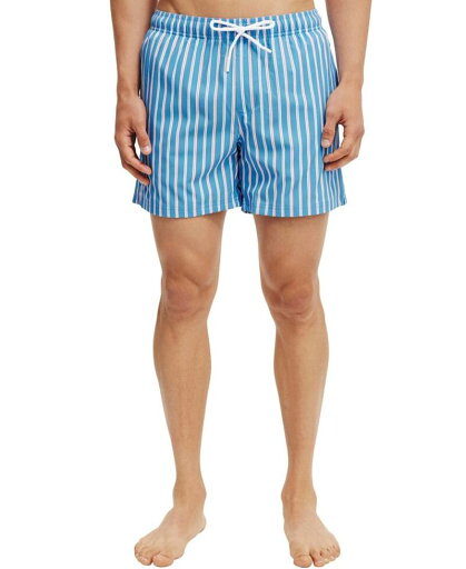 【送料無料】 コットンオン メンズ ハーフパンツ・ショーツ 水着 Men's Stretch Swim Shorts Blue retro stripe 【送料無料】 コットンオン メンズ ハーフパンツ・ショーツ 水着 Men's Stretch Swim Shorts Blue retro stripe
