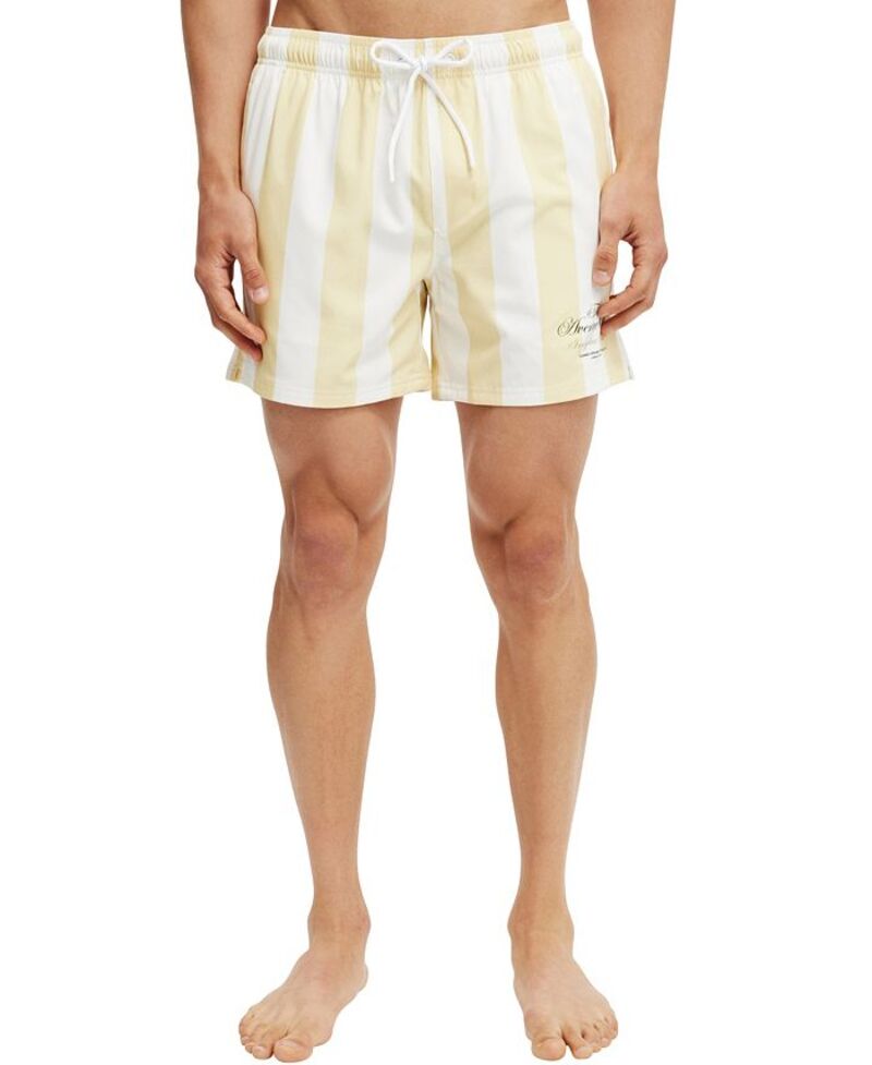 【送料無料】 コットンオン メンズ ハーフパンツ・ショーツ 水着 Men's Stretch Swim Shorts Yellow the avenue oasis