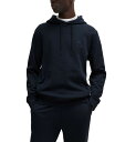【送料無料】 ヒューゴボス メンズ パーカー・スウェット アウター Men's Regular-Fit Cotton Terry Logo Patch Hoodie Dark Blue