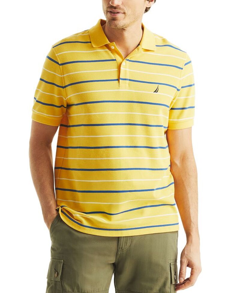 ̵ ʥƥ  ݥ ȥåץ Men's Striped Classic-Fit Deck Polo Shirt ...