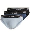 【送料無料】 ヒューゴボス メンズ ブリーフパンツ アンダーウェア Hugo Boss Men's 3-Pack Logo Power Briefs Black...