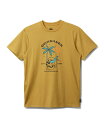【送料無料】 クイックシルバー メンズ Tシャツ トップス Men's Palm Snake Short Sleeve Tee Mustard