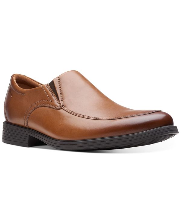 クラークス メンズ スリッポン・ローファー シューズ Men's Whiddon Step Loafers Dark Tan