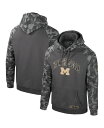 【送料無料】 コロシアム メンズ パーカー・スウェット アウター Men's Charcoal Michigan Wolverines OHT Military-Inspired Appreciation Camo Raglan Pullover Hoodie Charcoal